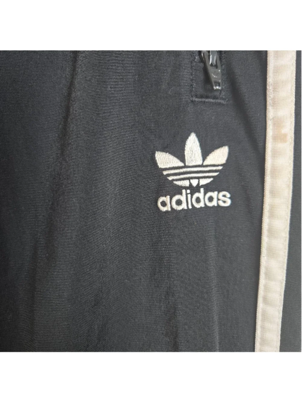 Men's Adidas Black & White Track Pants S